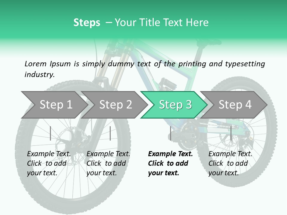 Brake Pedal Bike PowerPoint Template