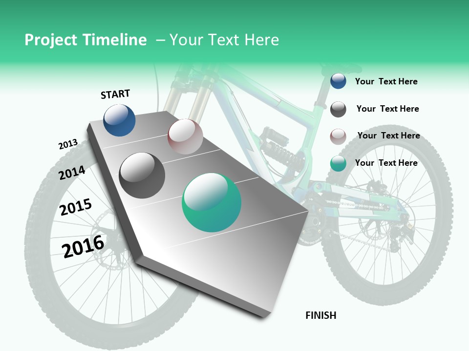 Brake Pedal Bike PowerPoint Template
