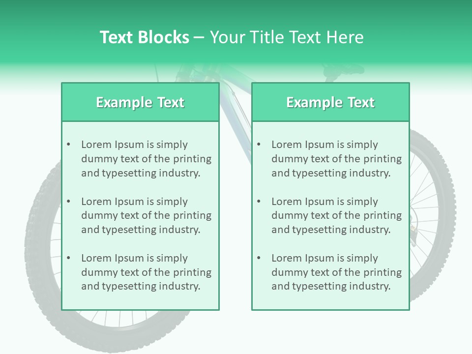 Brake Pedal Bike PowerPoint Template