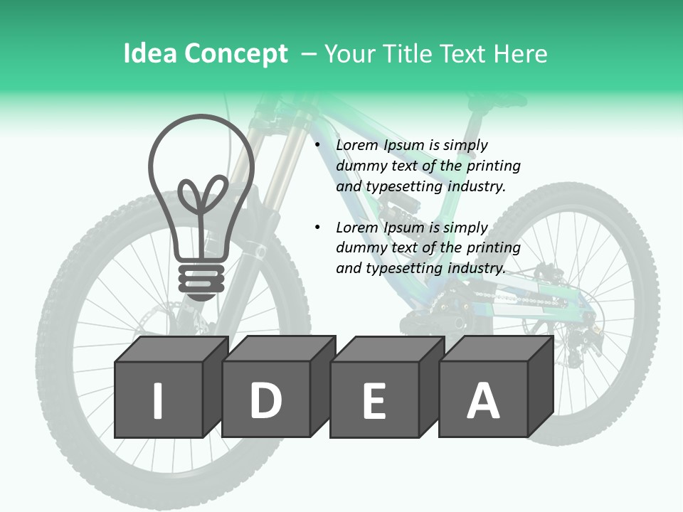 Brake Pedal Bike PowerPoint Template
