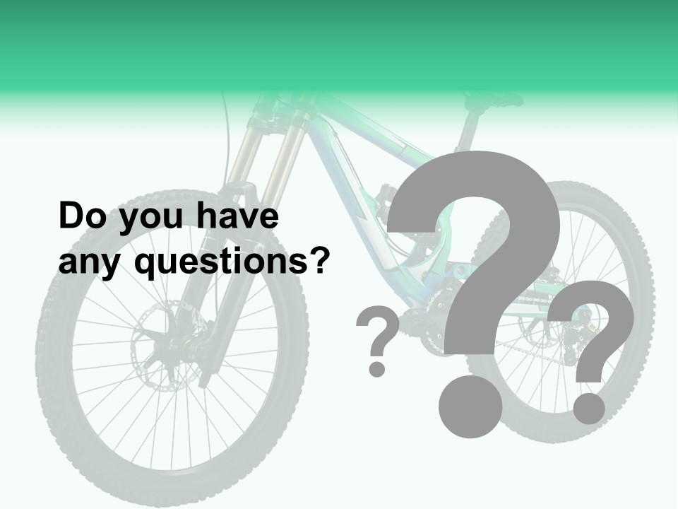 Brake Pedal Bike PowerPoint Template