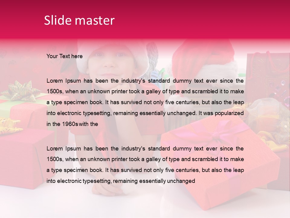 Boy Colour Love PowerPoint Template