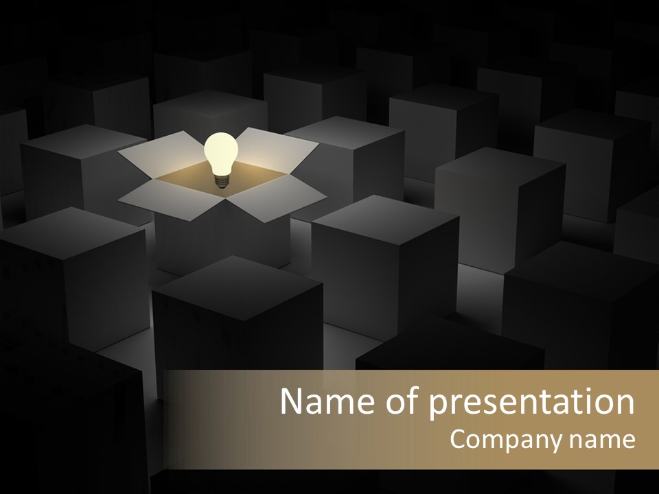 Business Conventional Glow PowerPoint Template