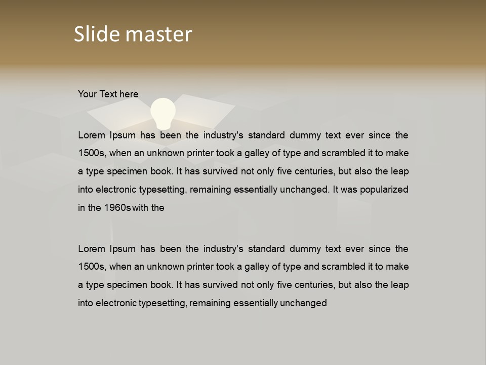 Business Conventional Glow PowerPoint Template