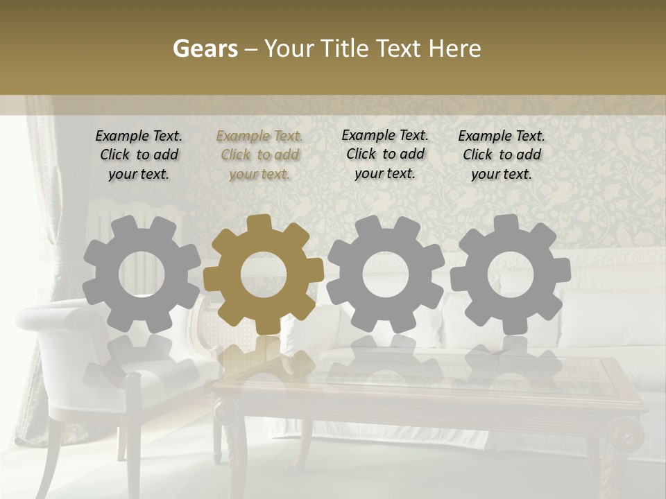 Wallpaper Space Table PowerPoint Template