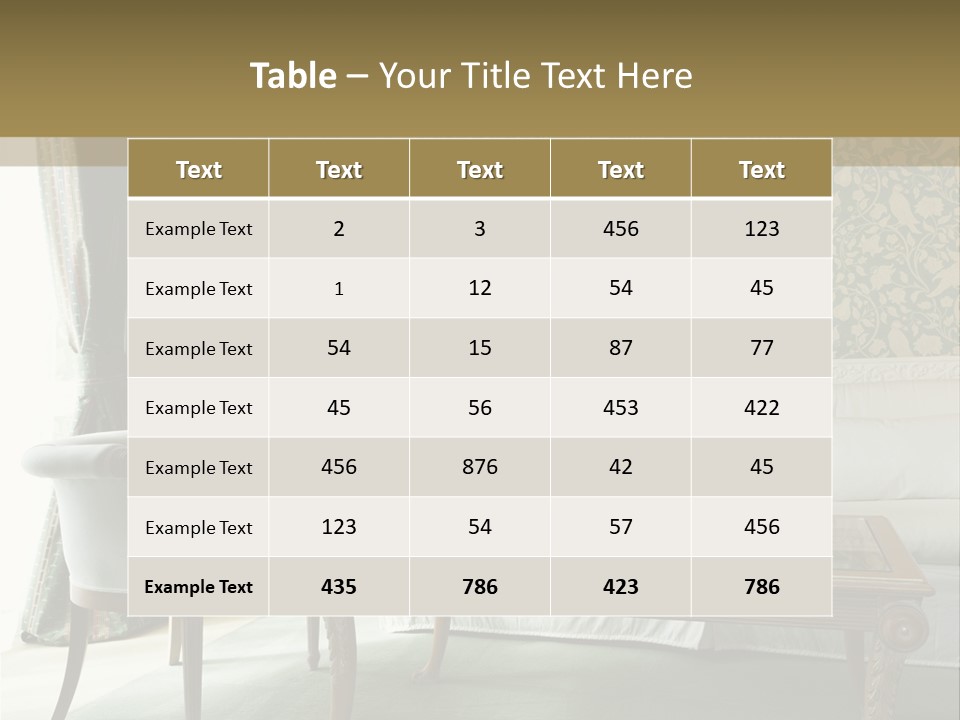 Wallpaper Space Table PowerPoint Template