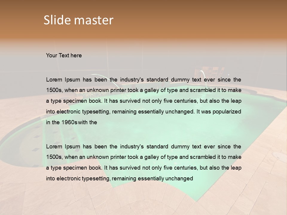 Residential Night Time Grass PowerPoint Template