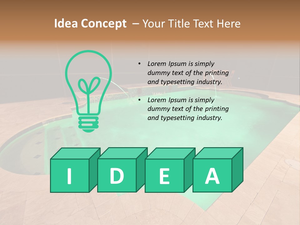 Residential Night Time Grass PowerPoint Template