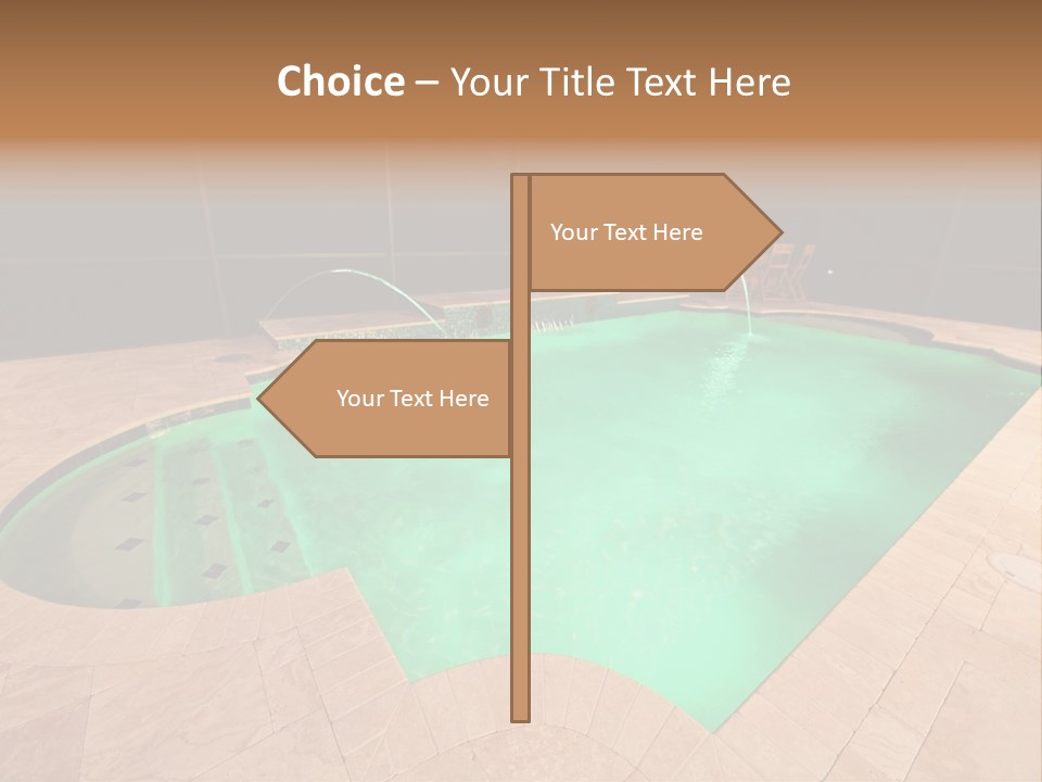 Residential Night Time Grass PowerPoint Template