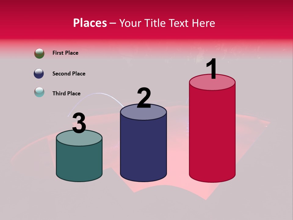 Red Patio Deck PowerPoint Template