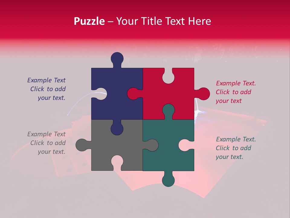 Red Patio Deck PowerPoint Template