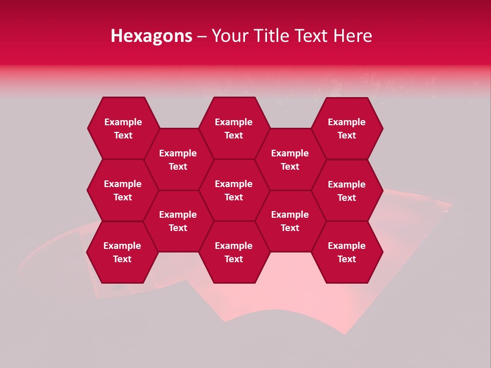 Red Patio Deck PowerPoint Template