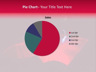 Red Patio Deck PowerPoint Template