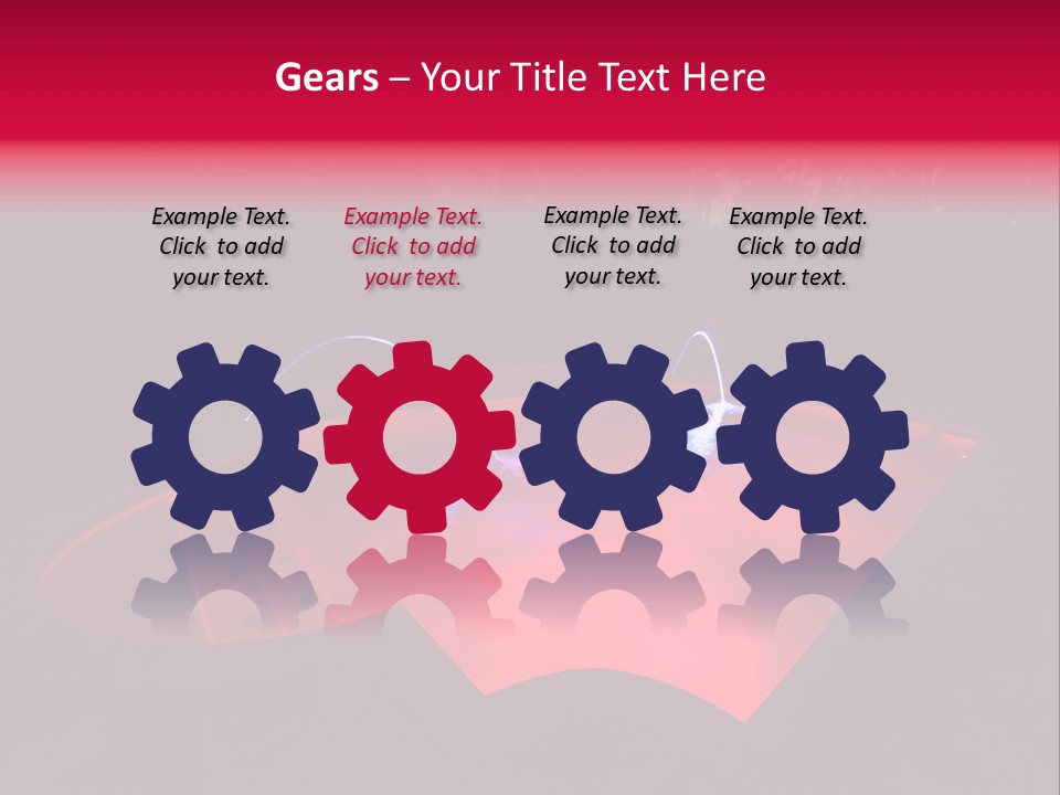 Red Patio Deck PowerPoint Template