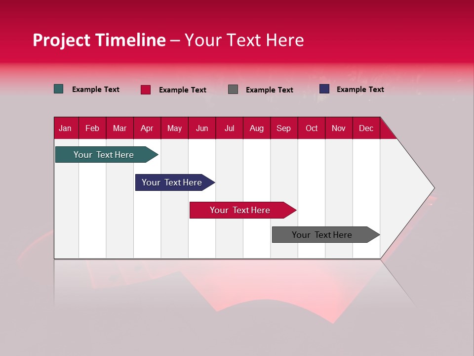 Red Patio Deck PowerPoint Template