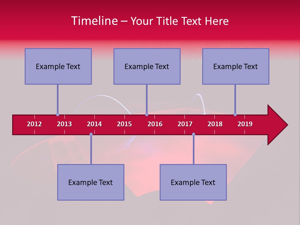 Red Patio Deck PowerPoint Template