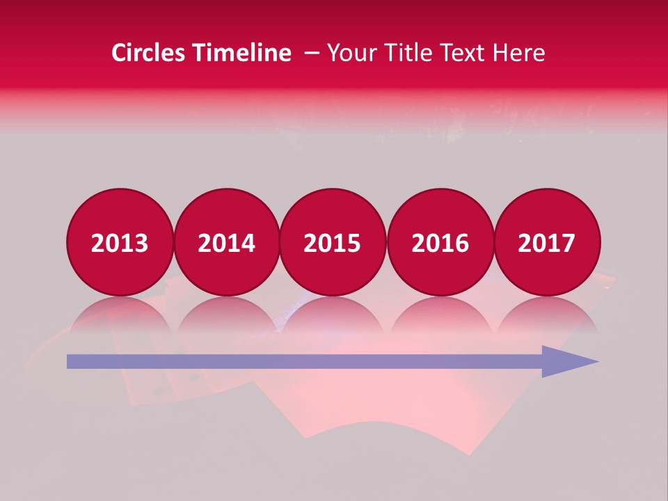 Red Patio Deck PowerPoint Template