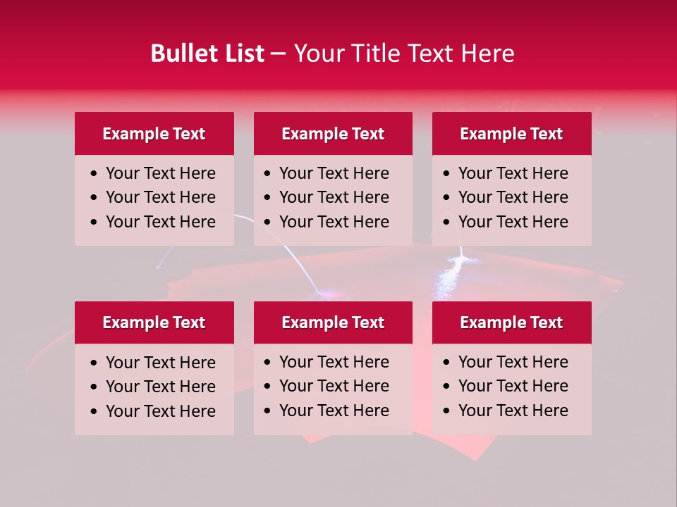 Red Patio Deck PowerPoint Template