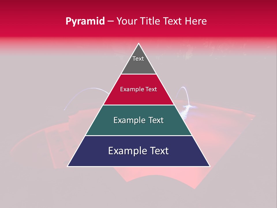 Red Patio Deck PowerPoint Template