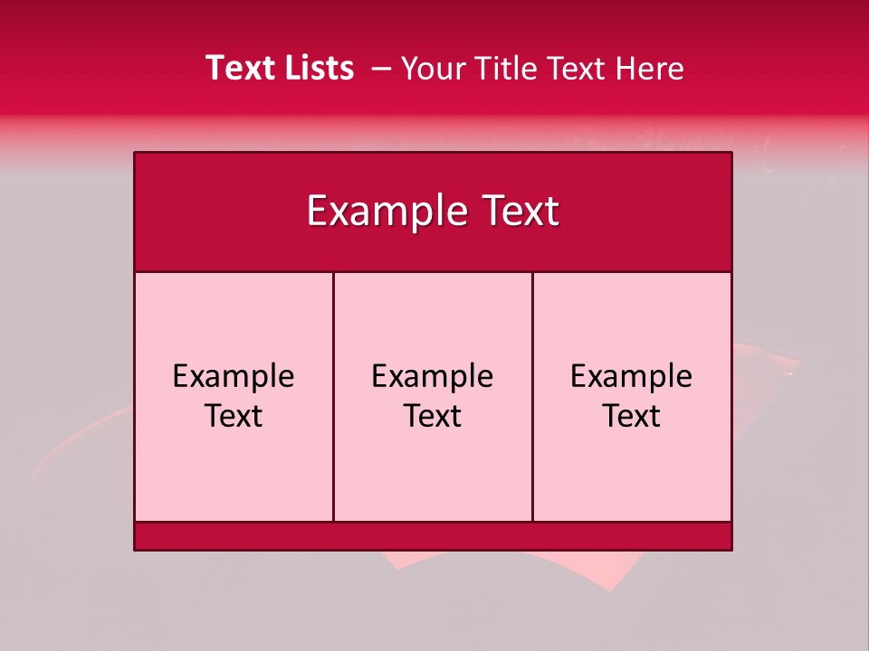 Red Patio Deck PowerPoint Template