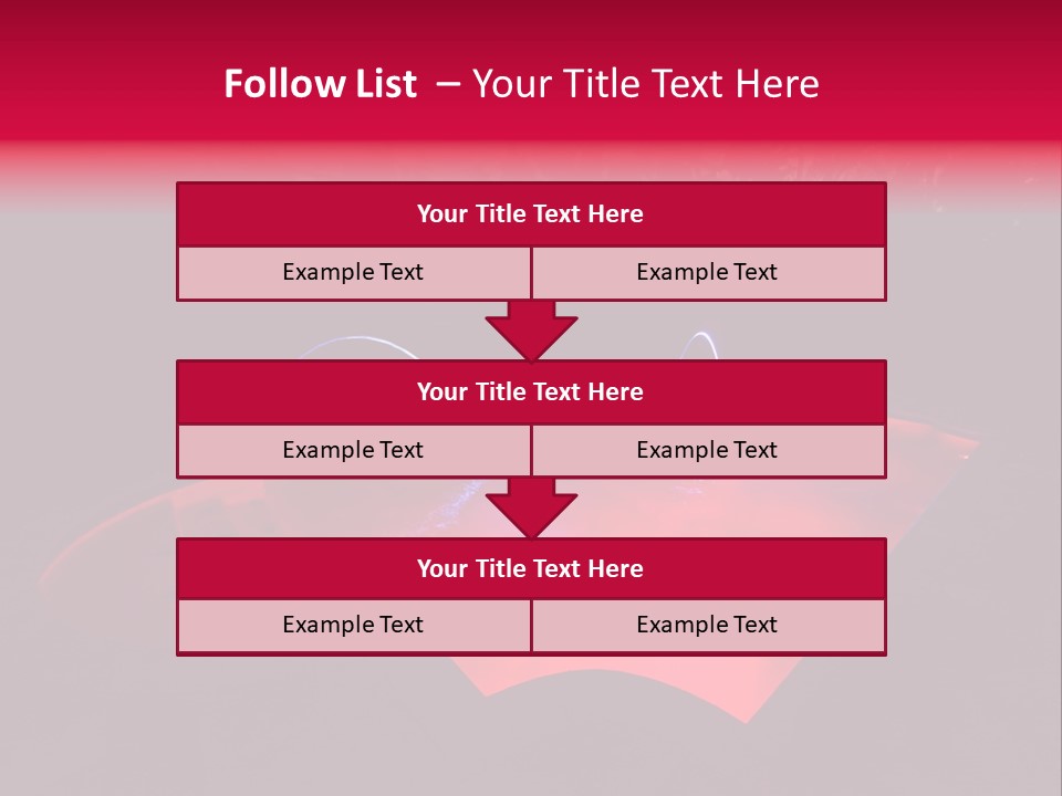 Red Patio Deck PowerPoint Template