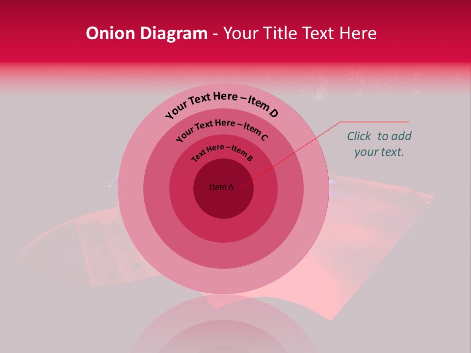 Red Patio Deck PowerPoint Template