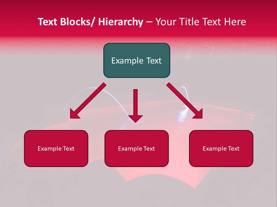 Red Patio Deck PowerPoint Template