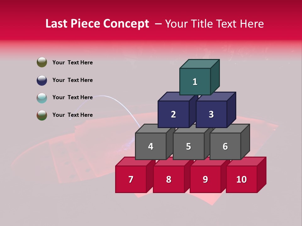 Red Patio Deck PowerPoint Template