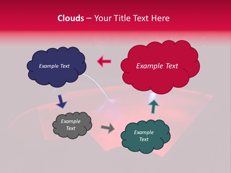 Red Patio Deck PowerPoint Template