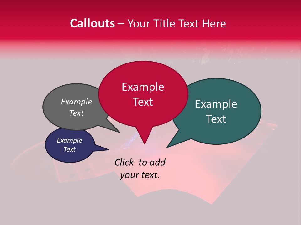 Red Patio Deck PowerPoint Template