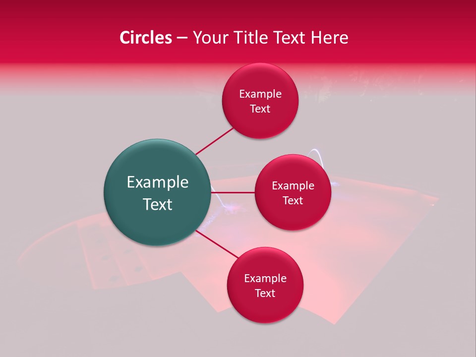 Red Patio Deck PowerPoint Template