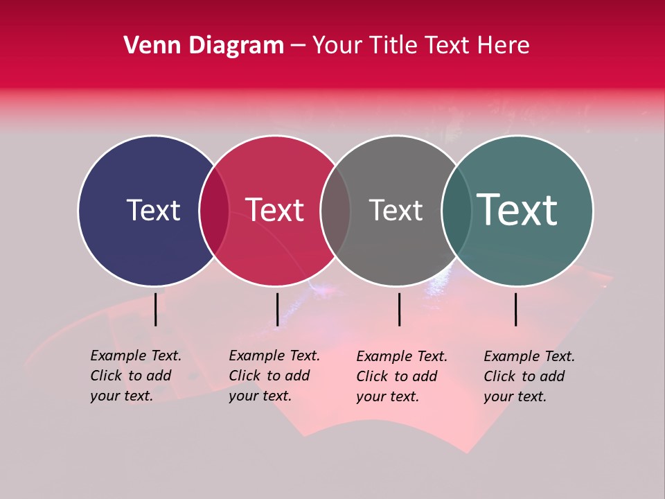 Red Patio Deck PowerPoint Template