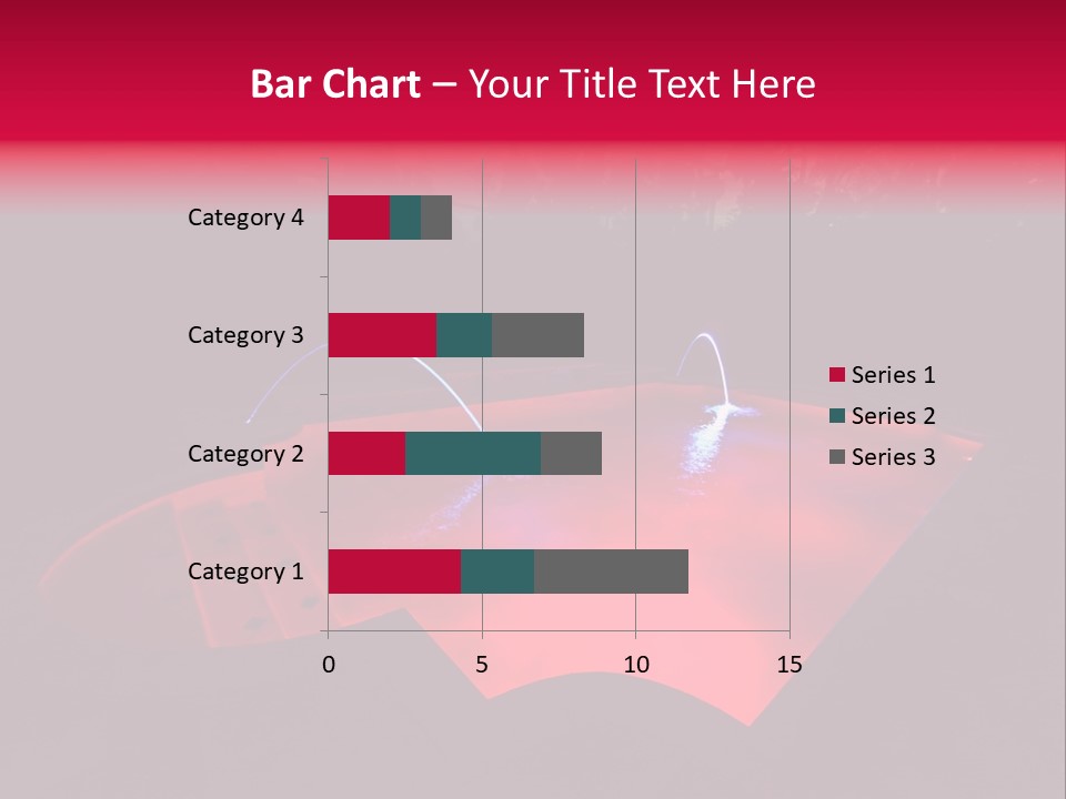 Red Patio Deck PowerPoint Template