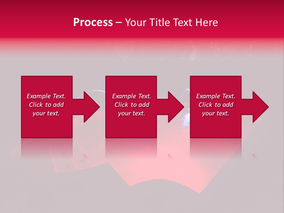 Red Patio Deck PowerPoint Template