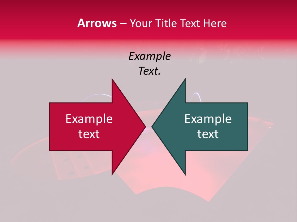 Red Patio Deck PowerPoint Template