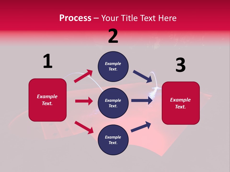 Red Patio Deck PowerPoint Template