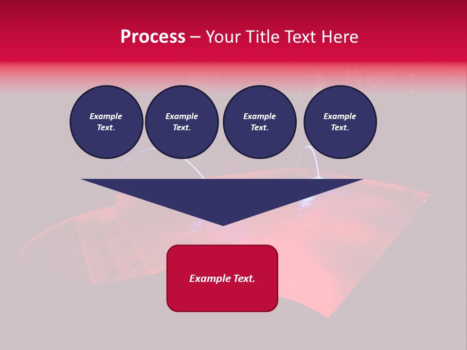Red Patio Deck PowerPoint Template