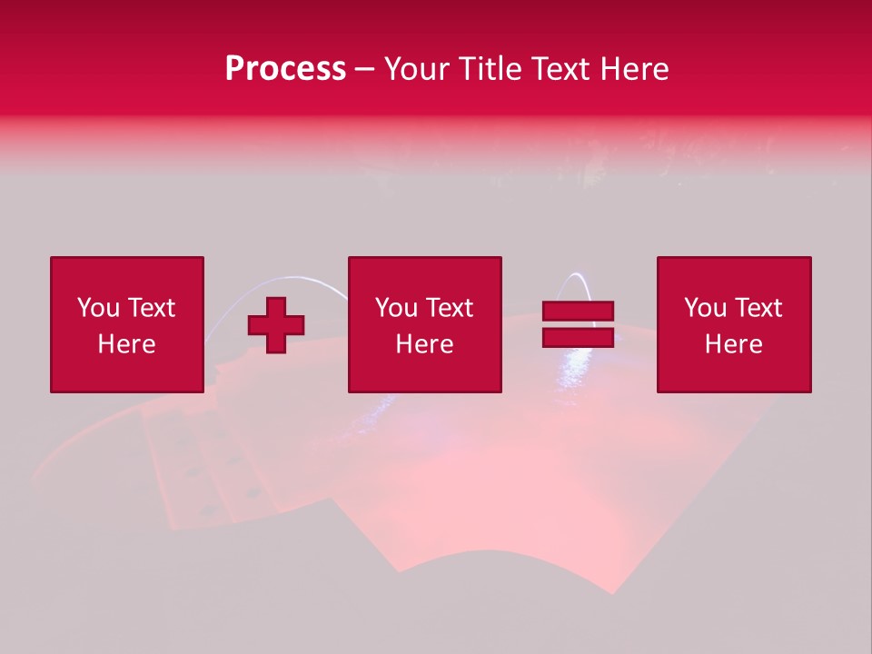 Red Patio Deck PowerPoint Template