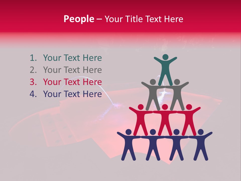 Red Patio Deck PowerPoint Template