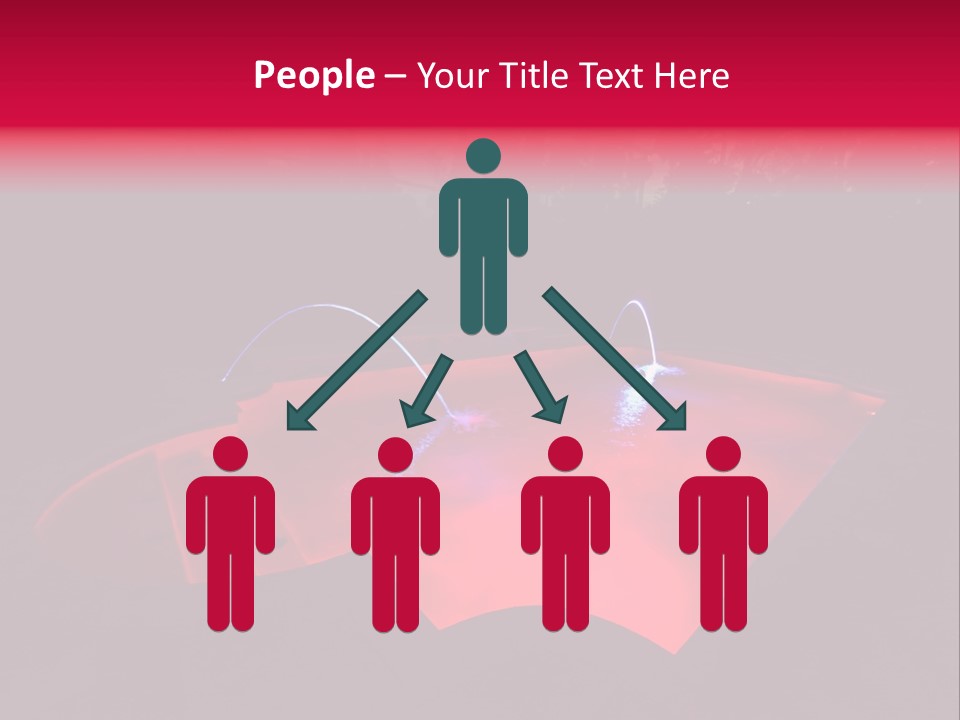 Red Patio Deck PowerPoint Template