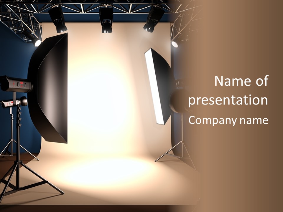 Interiors Room Backstage PowerPoint Template