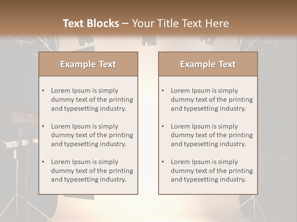Interiors Room Backstage PowerPoint Template