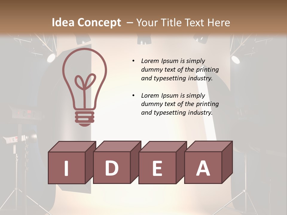 Interiors Room Backstage PowerPoint Template