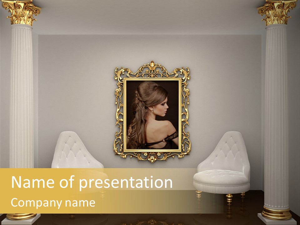 Woman Composition Vintage PowerPoint Template