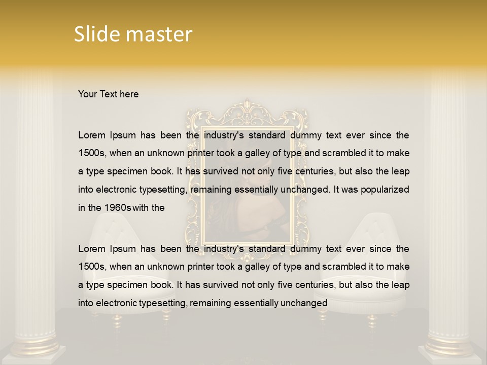 Woman Composition Vintage PowerPoint Template