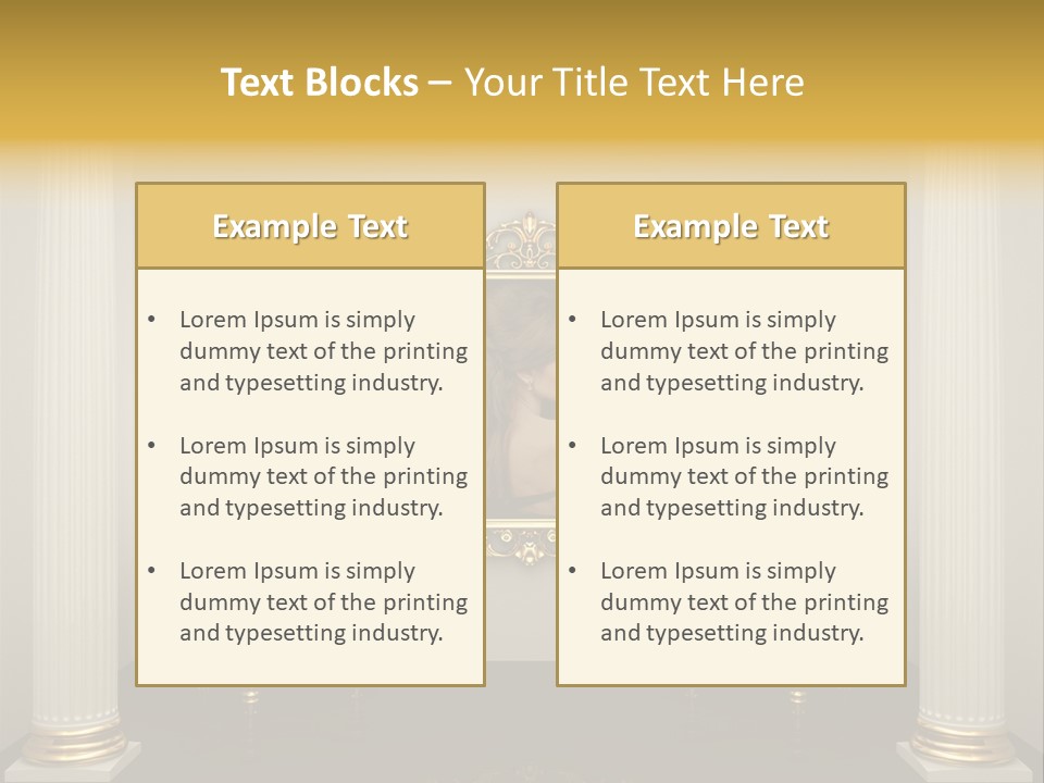 Woman Composition Vintage PowerPoint Template