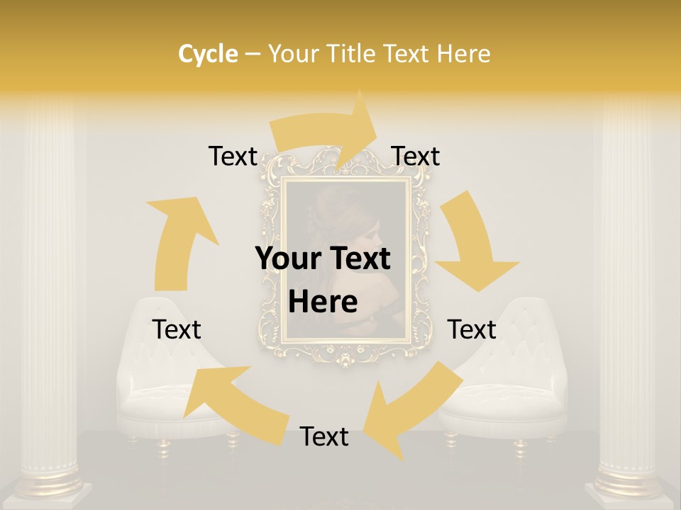 Woman Composition Vintage PowerPoint Template
