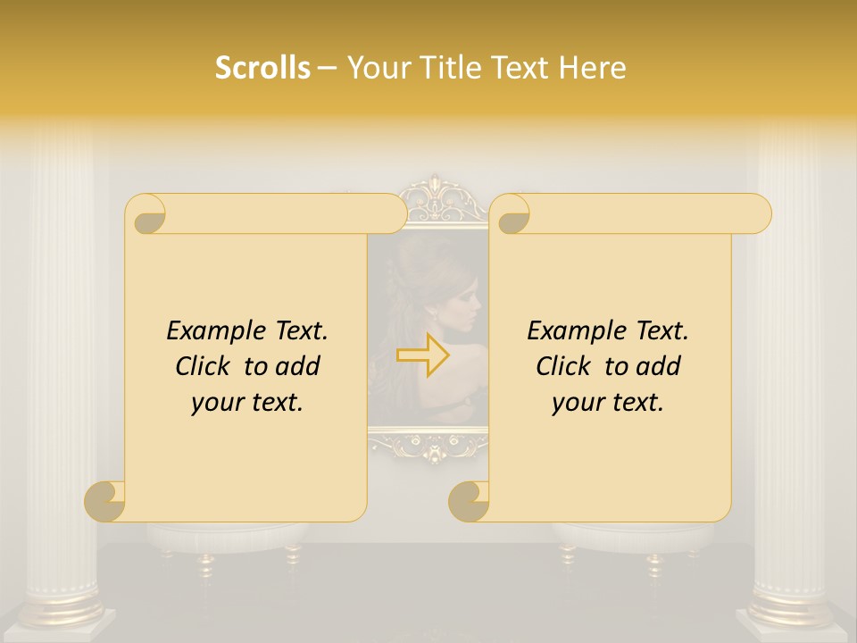 Woman Composition Vintage PowerPoint Template