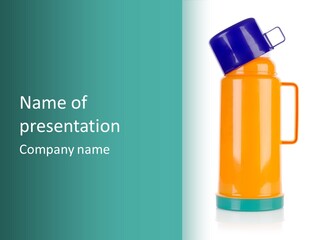 Preserved Contemporary Bottle PowerPoint Template