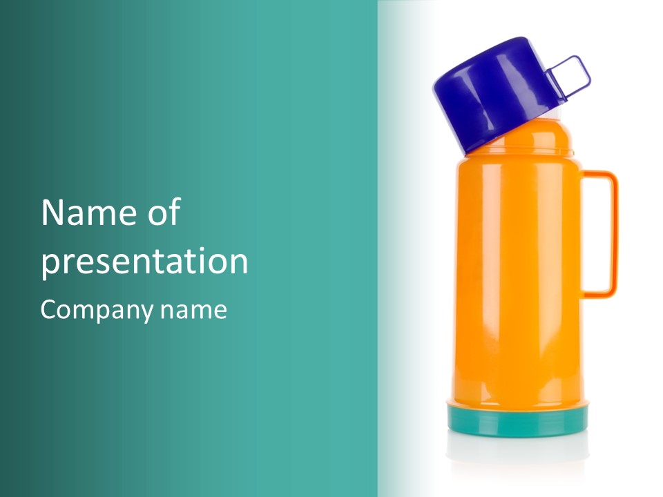 Preserved Contemporary Bottle PowerPoint Template